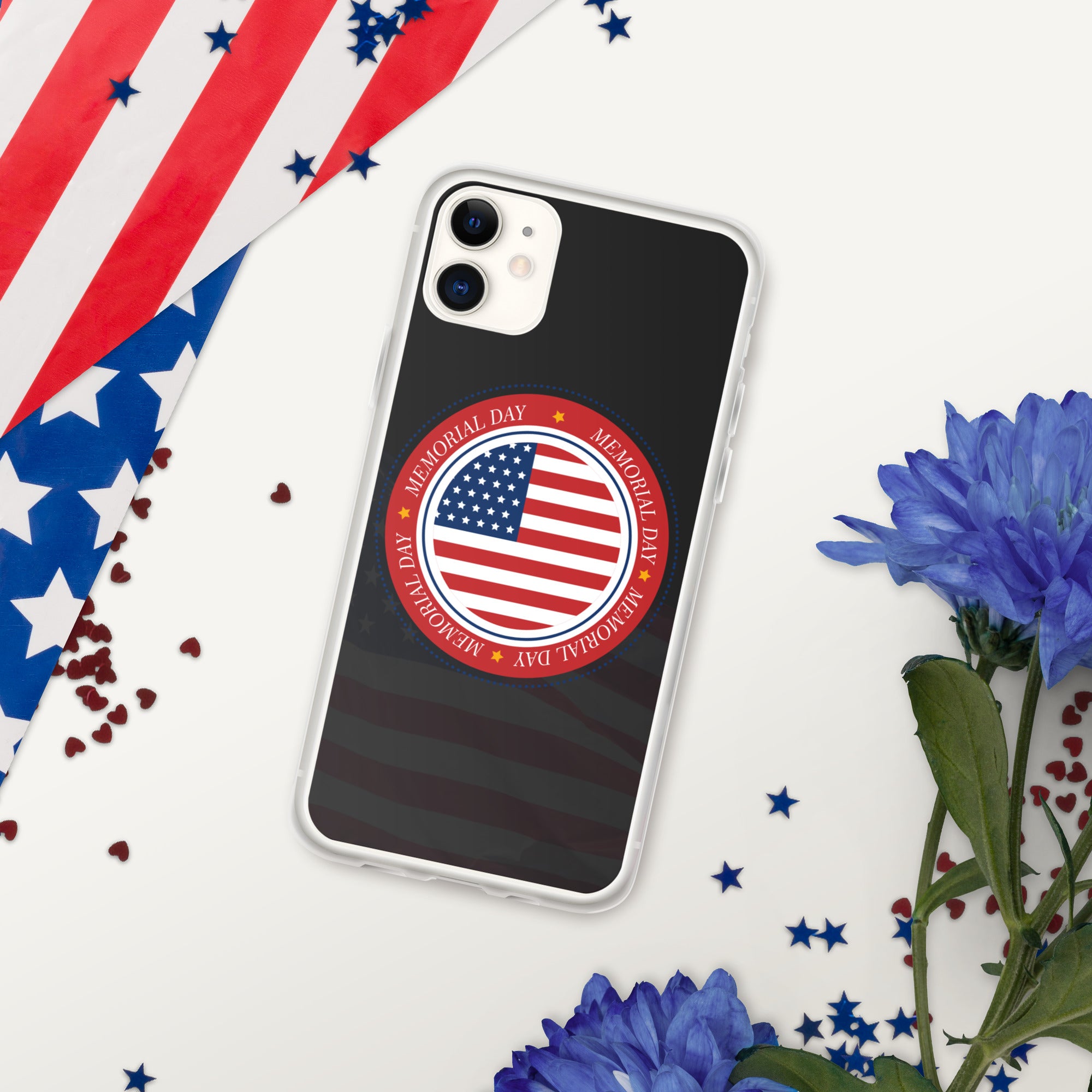 Vintage US Flag Memorial Day - iPhone Case